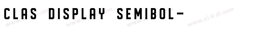 Clas display semibol字体转换